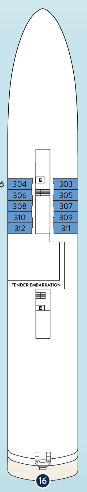 Deck plan for Deck 3