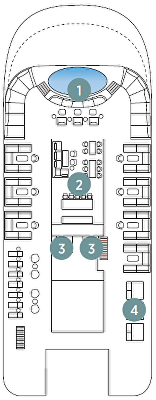 Deck plan for Deck 7 Sky