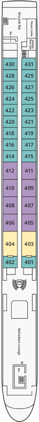 Deck plan for Adele Deck