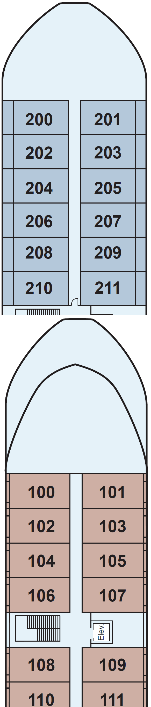 Deck plan for Main Deck
