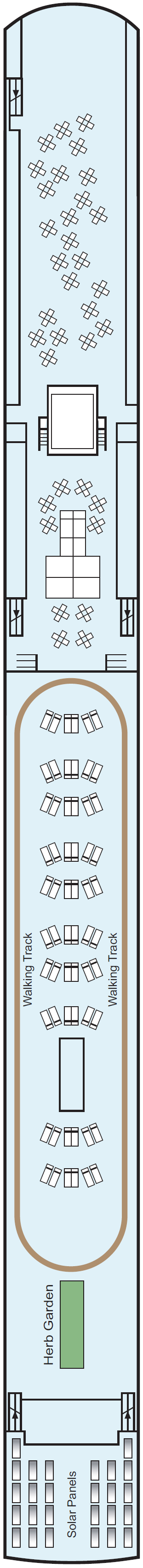 Deck plan for Sun Deck