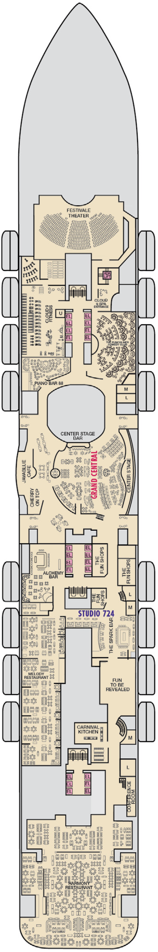 Deck plan for Deck 6
