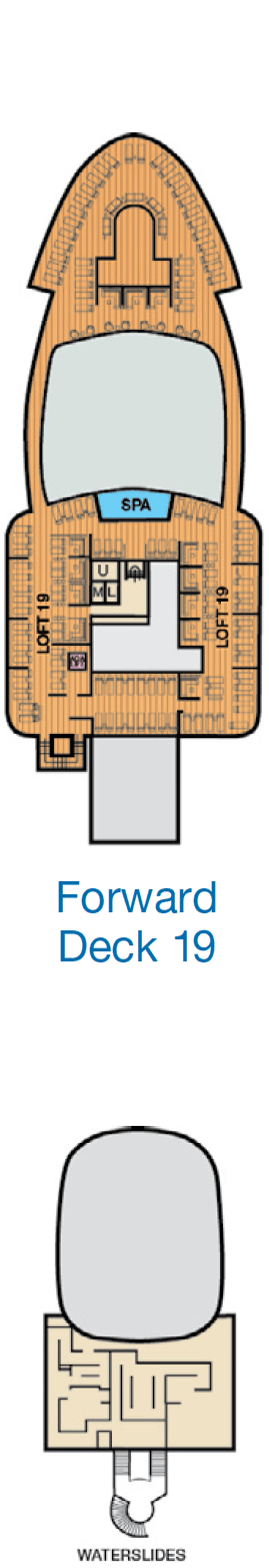 Deck plan for Deck 19
