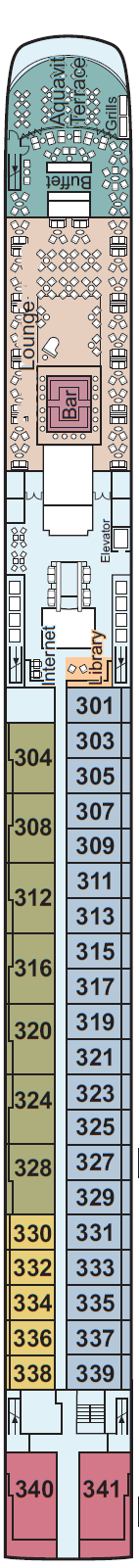 Viking Eistla deck plan — Upper Deck