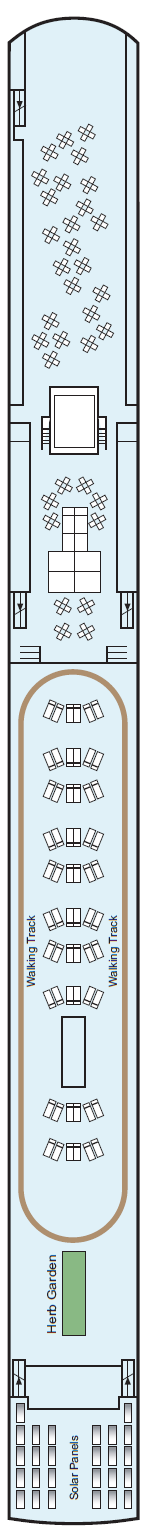 Deck plan for Sun Deck