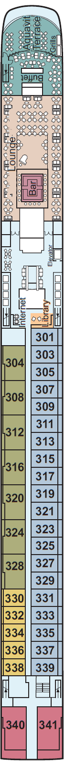 Deck plan for Upper Deck