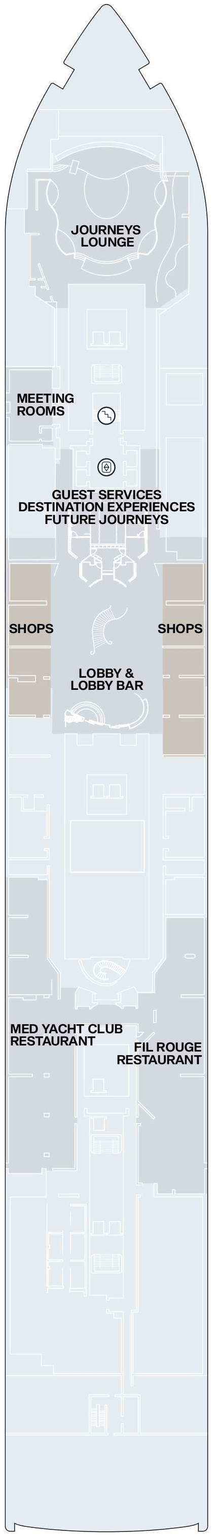 Deck plan for Deck 4