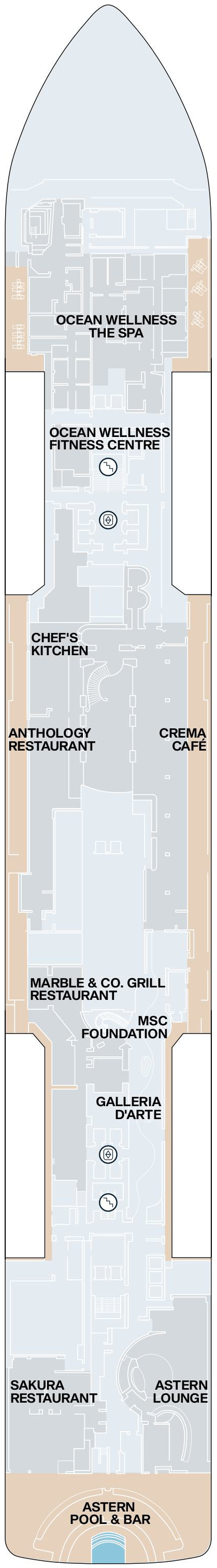 Deck plan for Deck 5