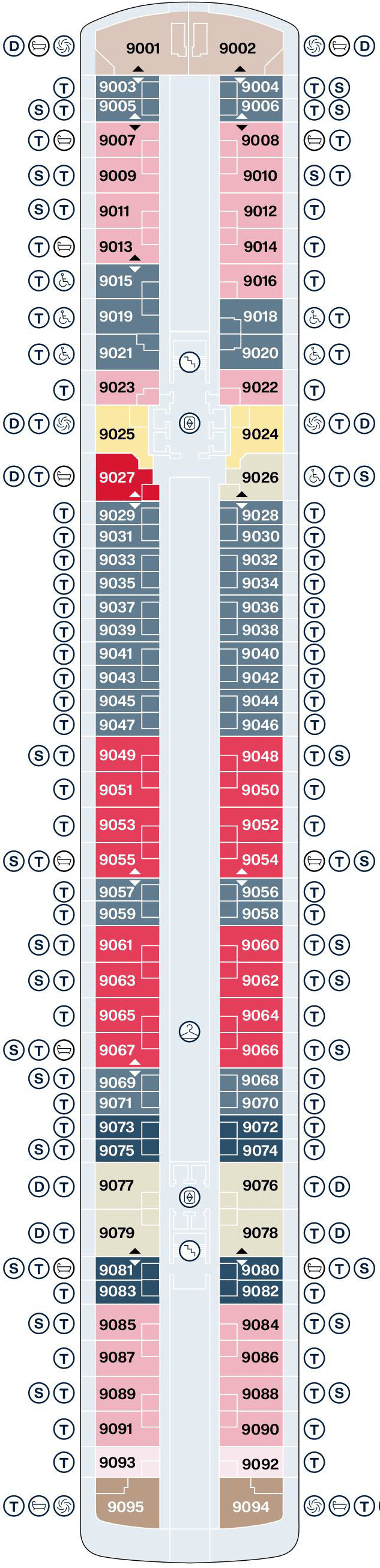 Deck plan for Deck 9