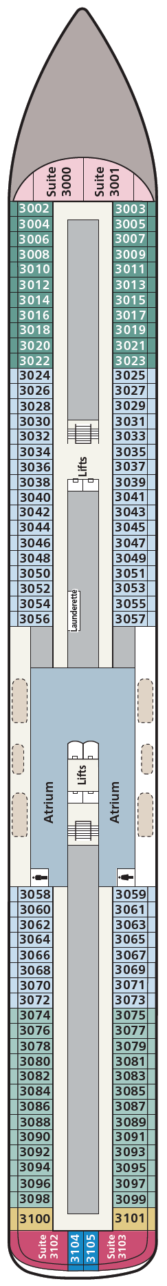 Deck plan for Deck 3