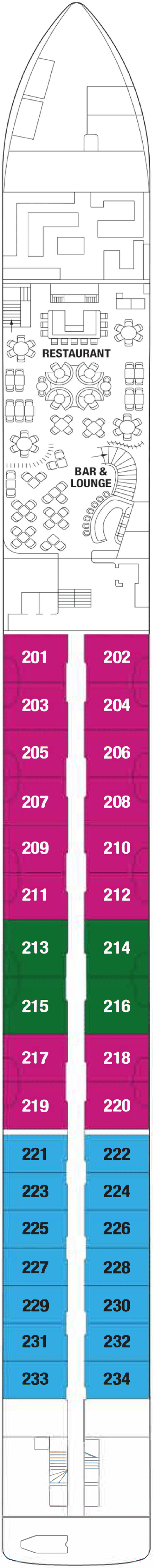Deck plan for Deck 2