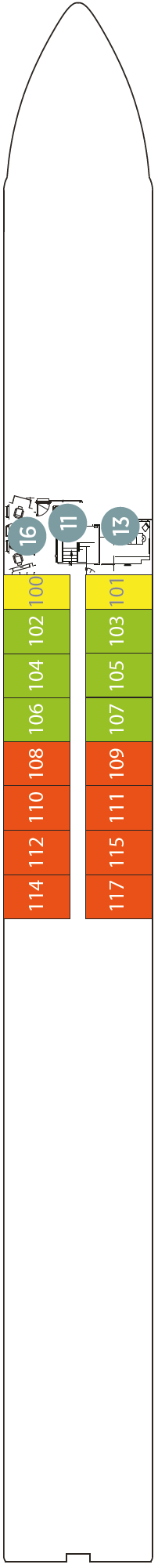 Deck plan for Riviera Deck