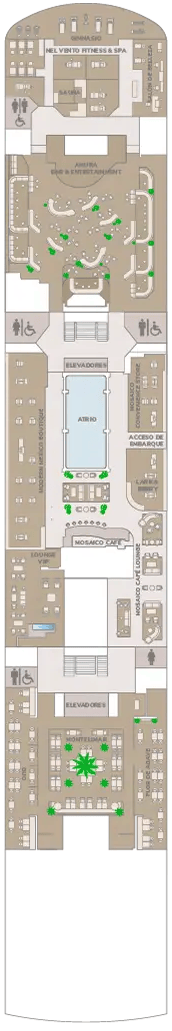 Vidanta Elegant deck plan — Deck 5