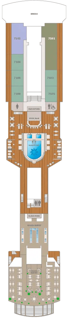 Vidanta Elegant deck plan — Deck 7
