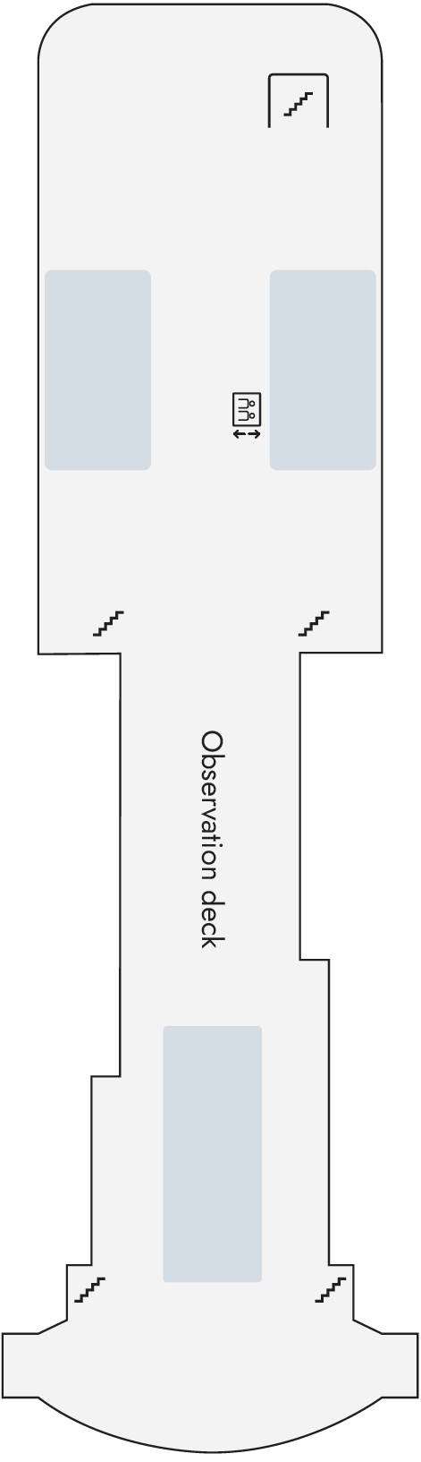Deck plan for Deck 8
