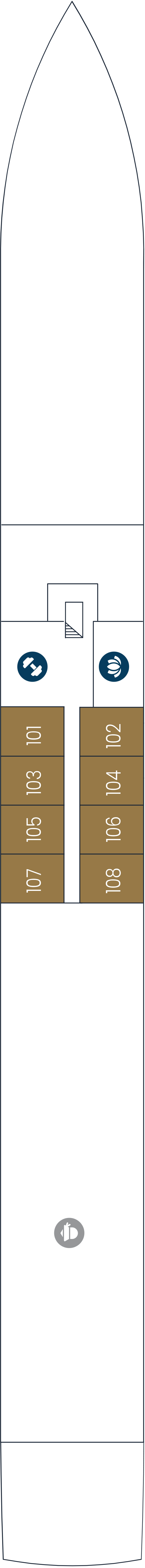 Deck plan for Emerald Deck