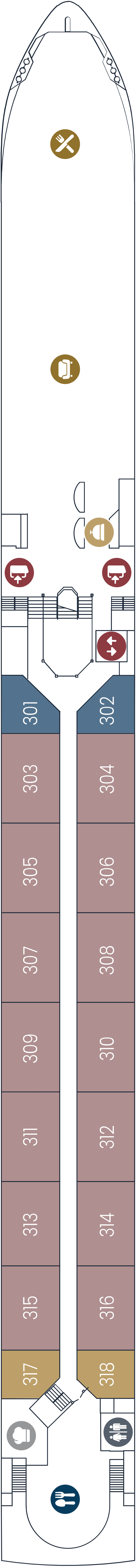 Deck plan for Diamond Deck
