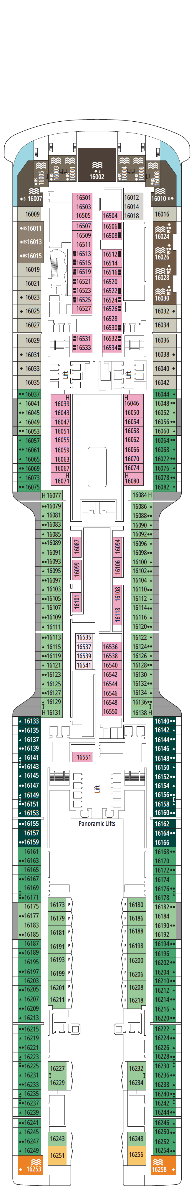 Deck plan for DECK 16