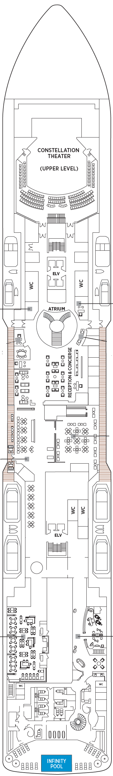 Deck plan for Deck 5