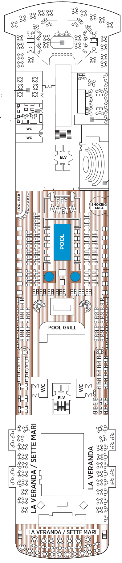Deck plan for Deck 11