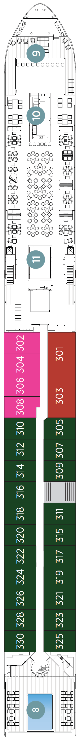 Deck plan for Horizon Deck