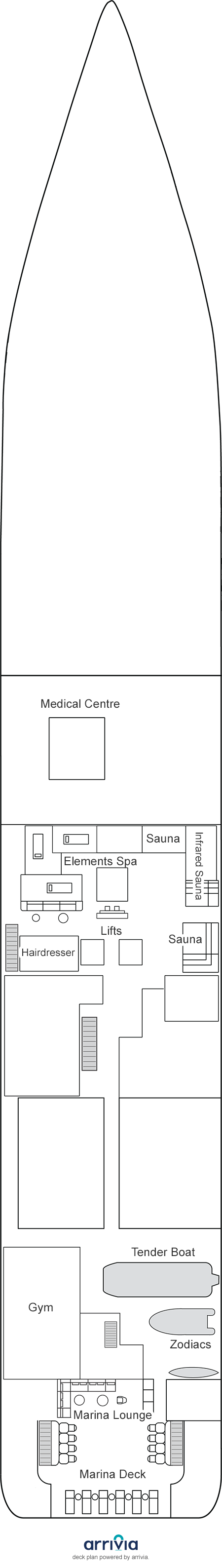 Deck plan for Wellness Deck