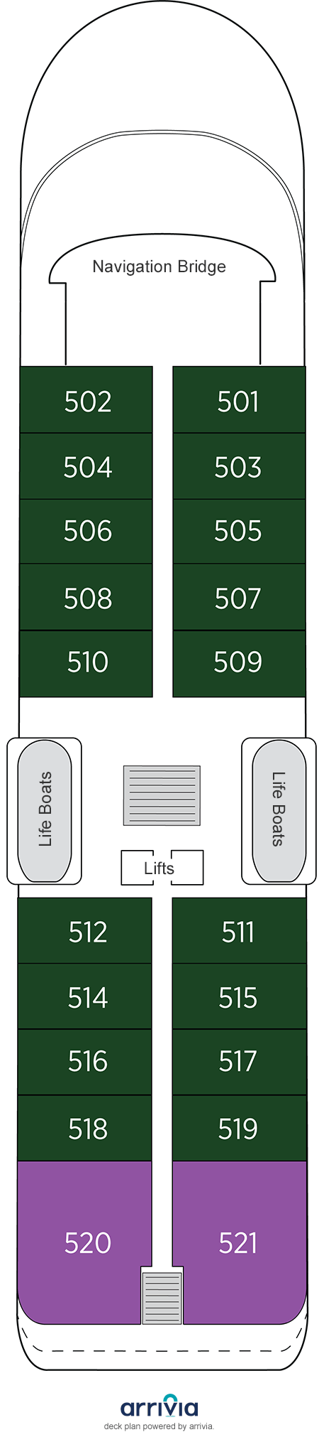 Deck plan for Panorama Deck