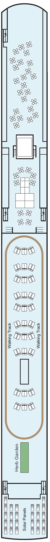 Deck plan for Sun Deck