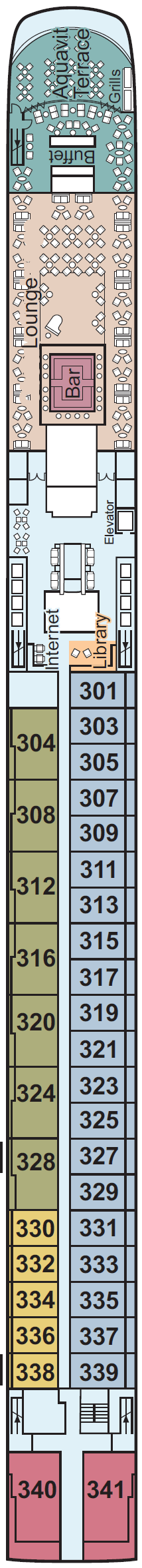 Deck plan for Upper Deck