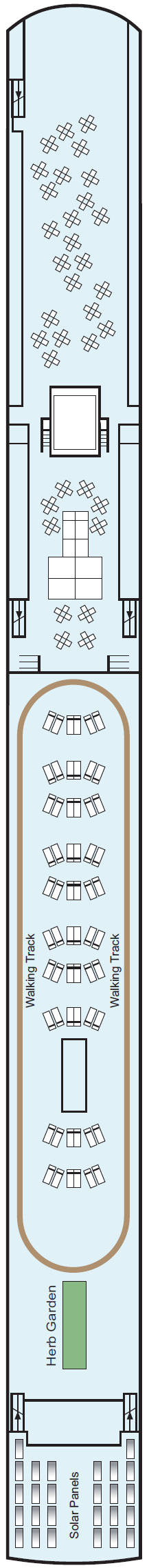 Deck plan for Sun Deck