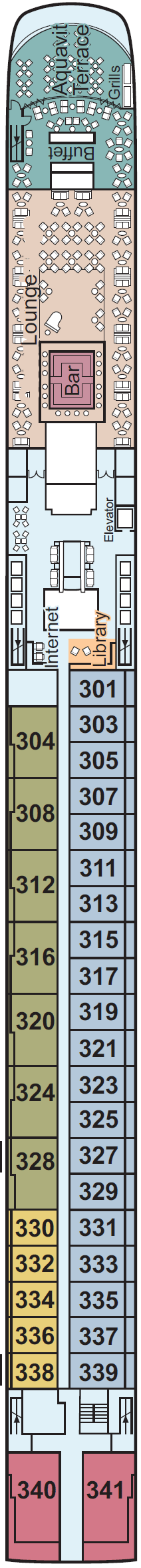 Deck plan for Upper Deck