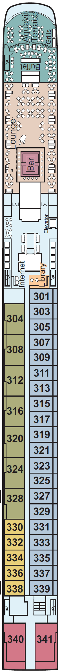 Deck plan for Upper Deck