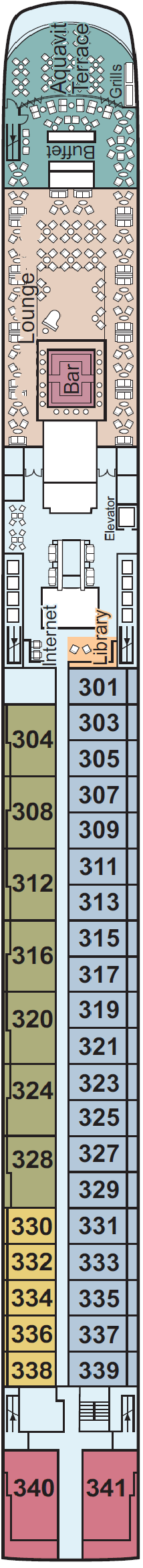 Deck plan for Upper Deck