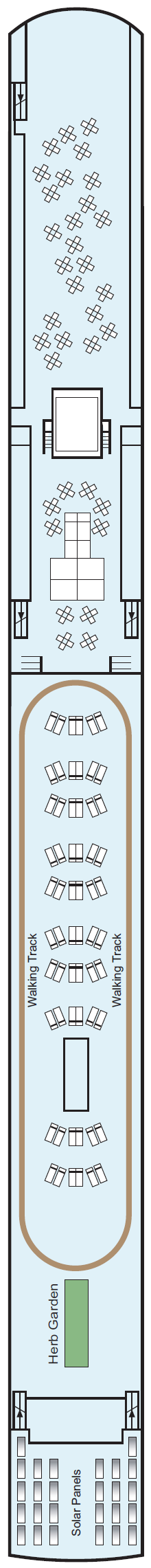 Deck plan for Sun Deck