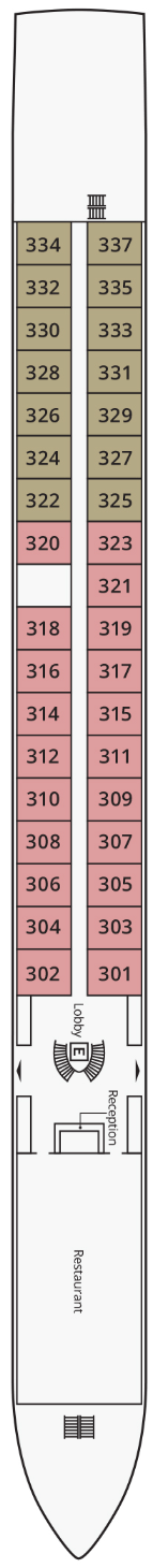 Deck plan for Deck 3