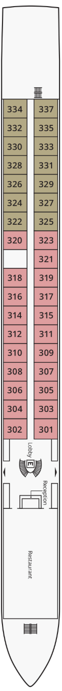 Deck plan for Athene Deck