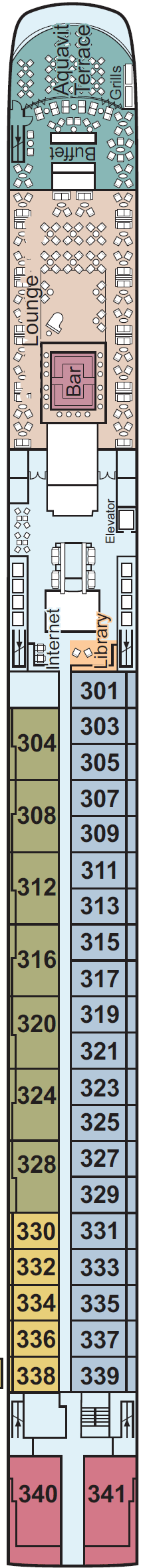 Deck plan for Upper Deck