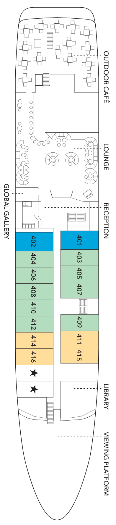 Deck plan for Lounge Deck