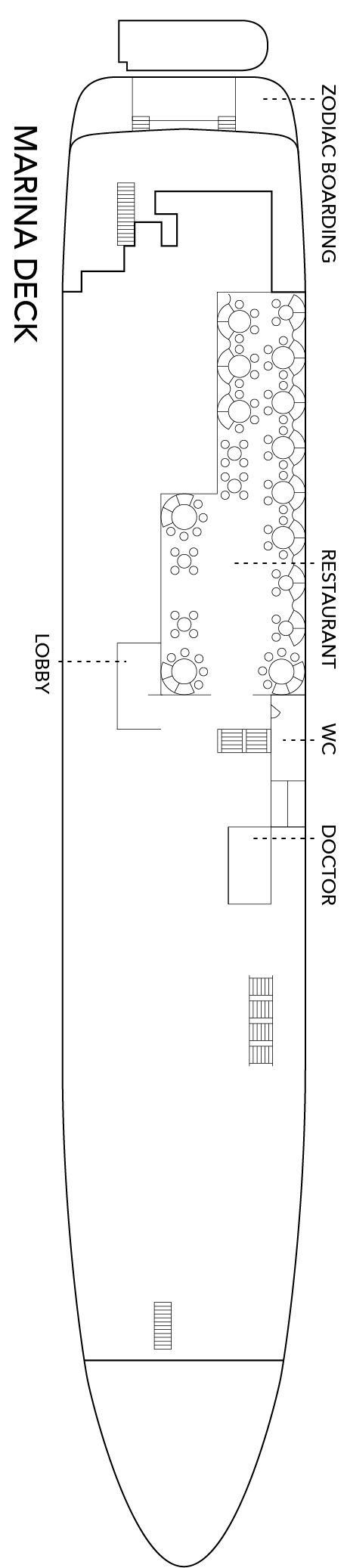 Deck plan for Marina Deck