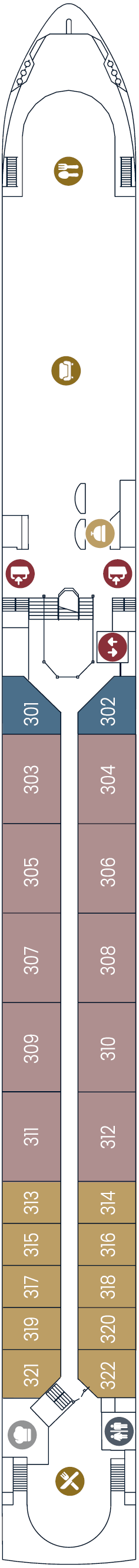 Deck plan for Diamond Deck