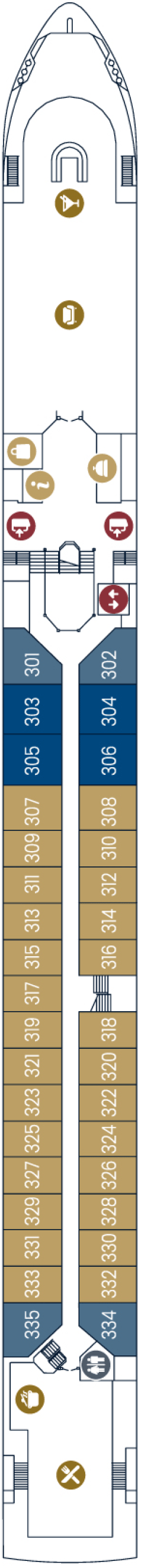 Deck plan for Diamond Deck