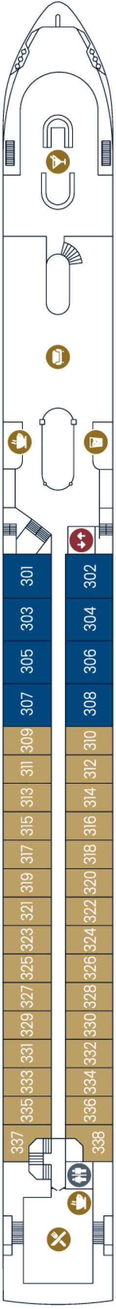Deck plan for Diamond Deck