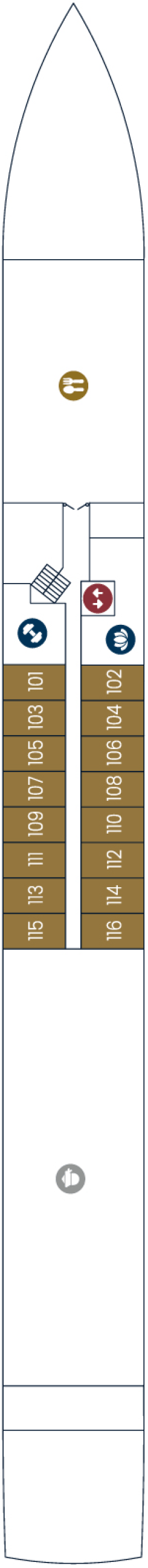 Deck plan for Emerald Deck