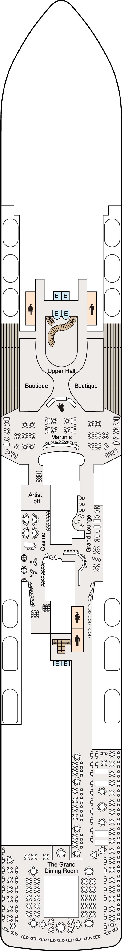 Deck plan for Deck 5