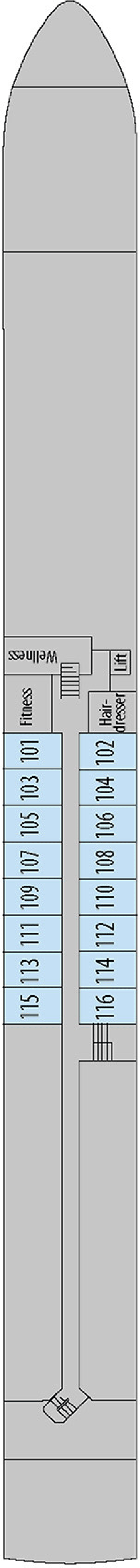 Deck plan for Emerald Deck