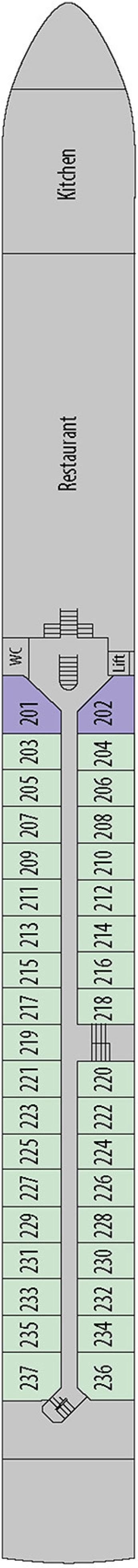 Deck plan for Ruby Deck