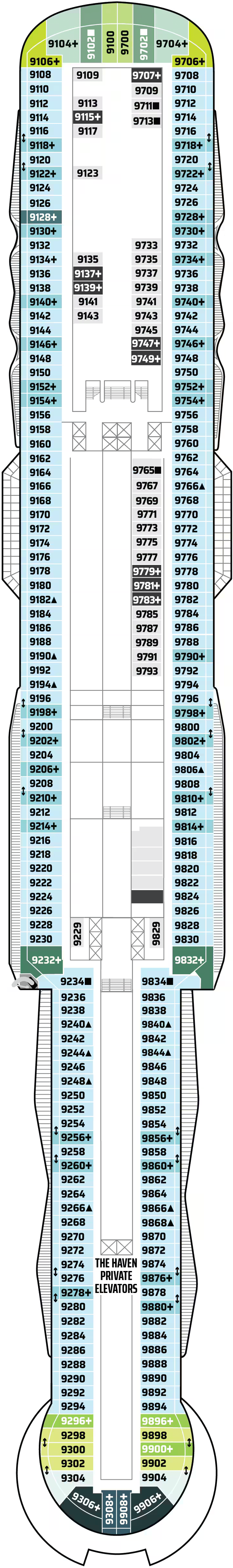 Deck plan for Deck 09
