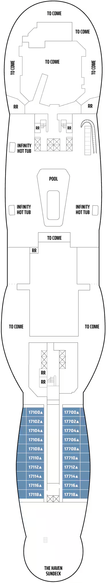 Deck plan for Deck 17