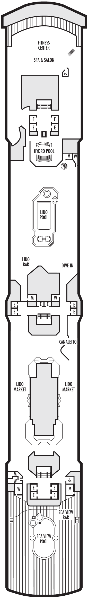 Deck plan for Lido