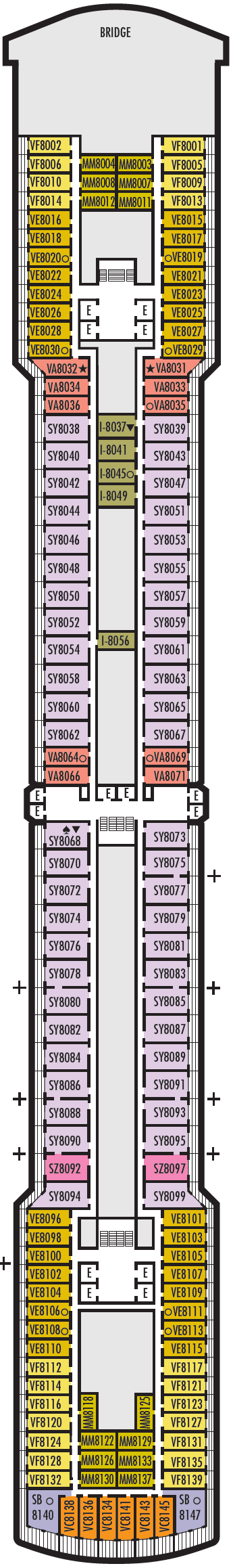 Deck plan for Navigation